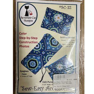 Sewphisti-Cat Designs SC-32 Sew-Easy Accessor: Wallet, Coin Purse, Eyeglass case